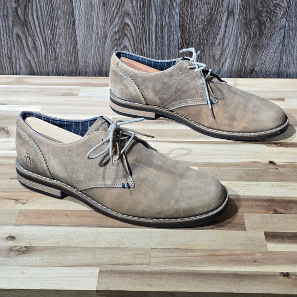 Original Penguin Willie OP‎ Mens Leather Oxford Derby Shoes  display picture 2
